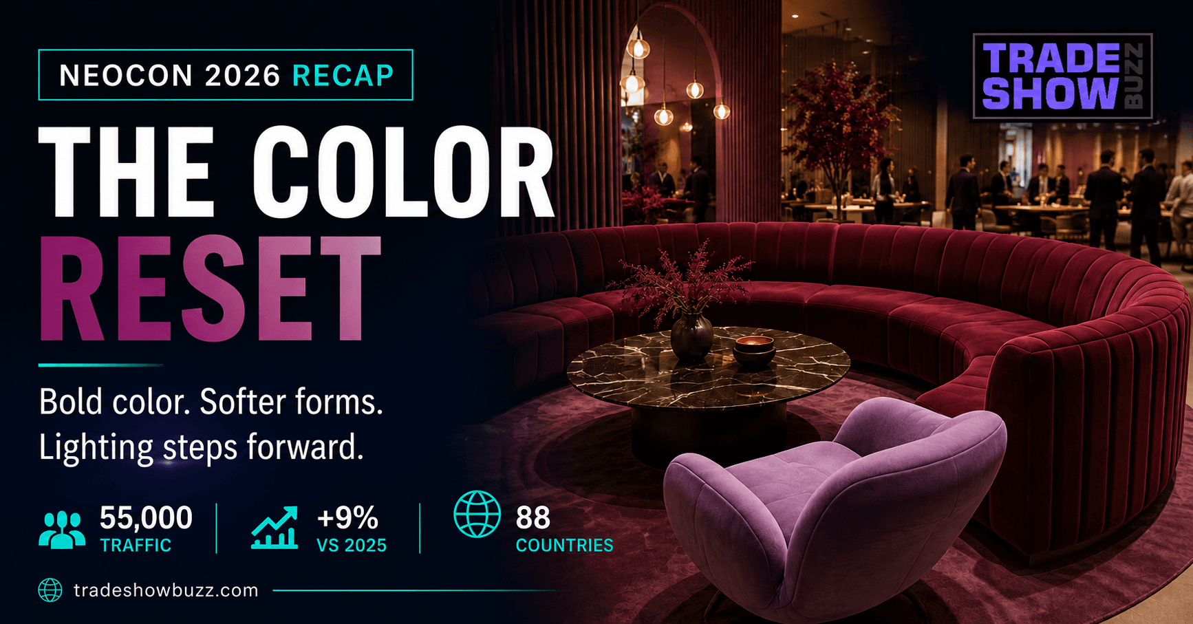 NeoCon 2026 Recap: Traffic Up 9%, Bold Color and Illuminate's Debut